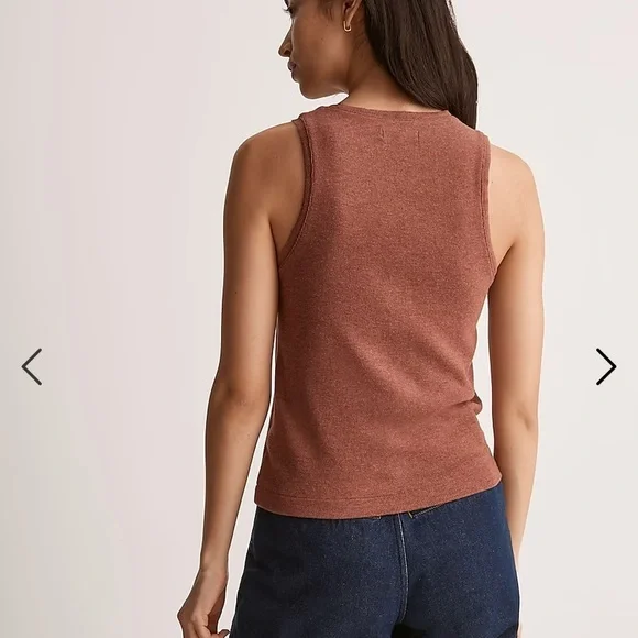 Madewell Ribbed Sleeveless Tank NI101 - Picture 3 of 4